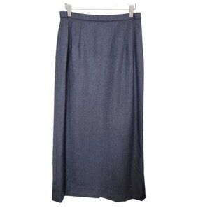 Pendleton Sz 8 Wool Suit Maxi Skirt Gray Business Office Career Professional